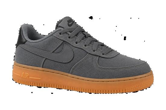 Niños - zapatillas retro - Nike Air Force 1 Low LV8 GS - gris