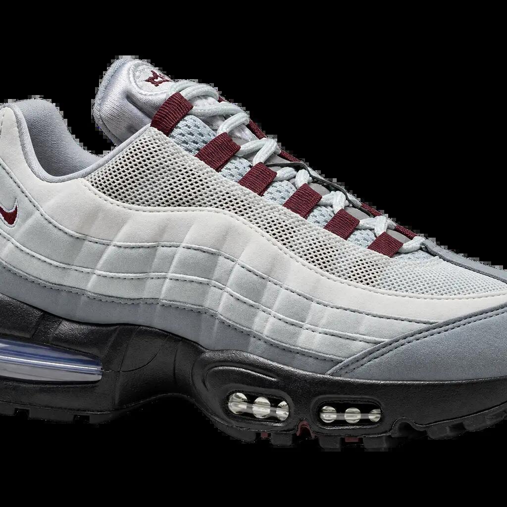 Damen - Sneaker - Air Max 95 Big Bubble - Grau, Burgundy Crush