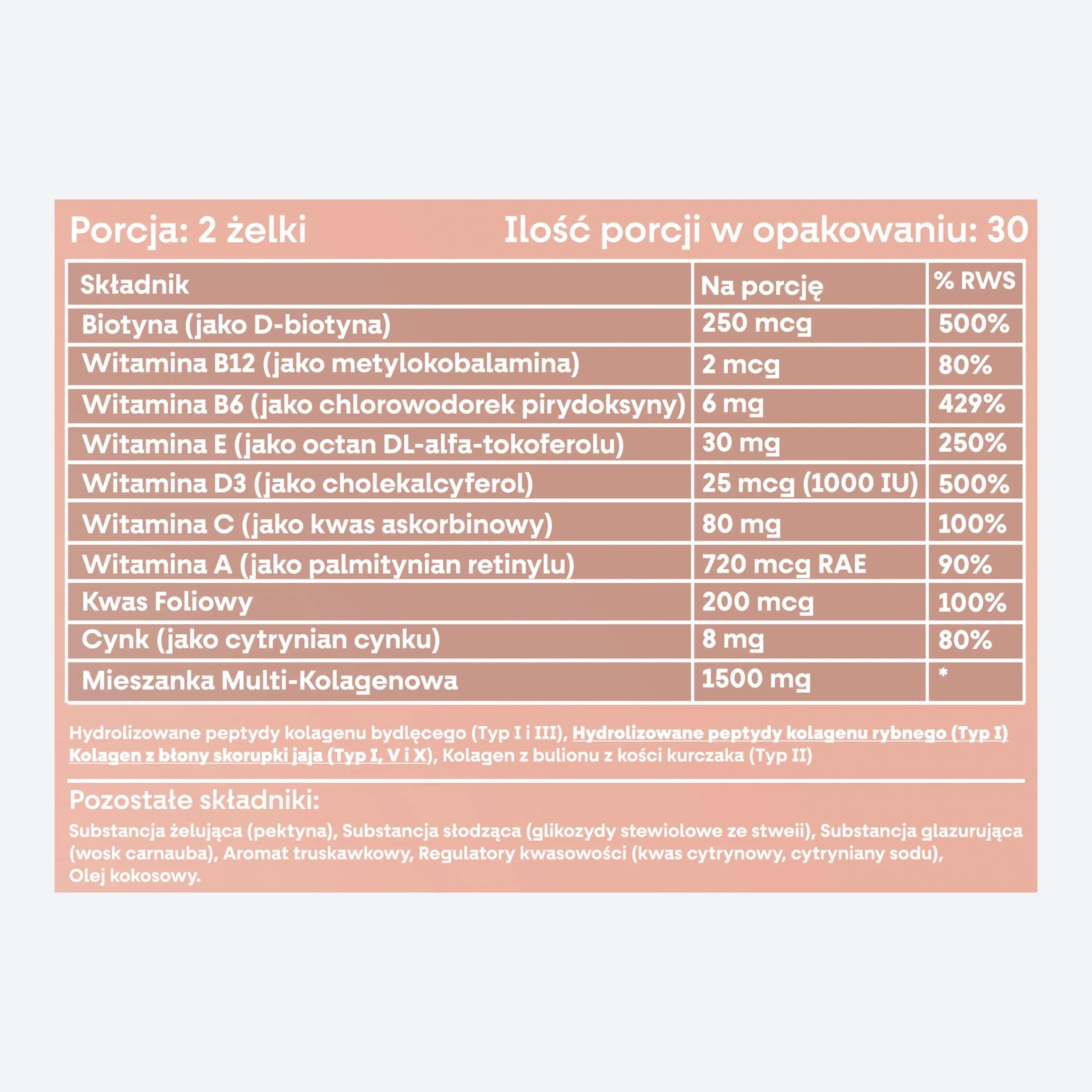 Żelki z kolagenem DMT no_caps Multi Collagen 60 szt. 5/5