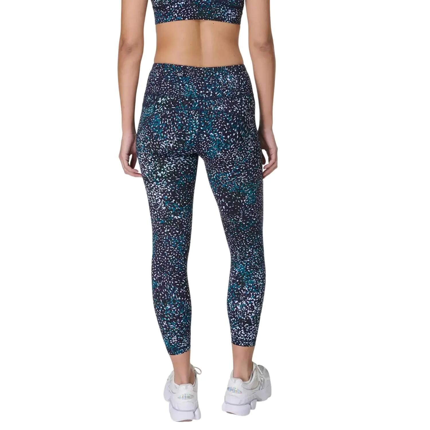Leggings Power Diseño Estampado de aurora Ejercicio para Mujer Azul 3/3