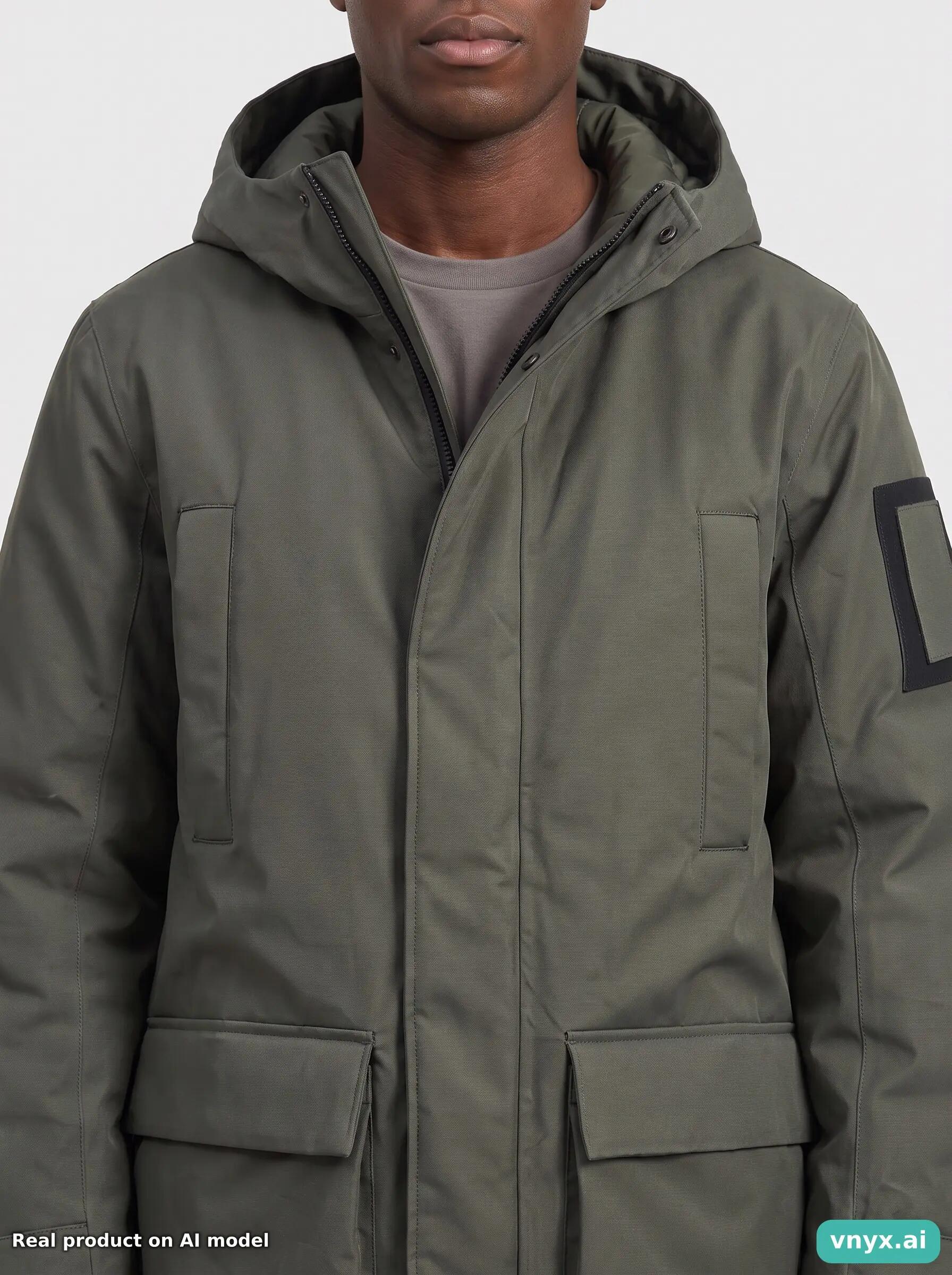 Second Life - Vintage RAINS Olive Winter Coat Men L 5/5