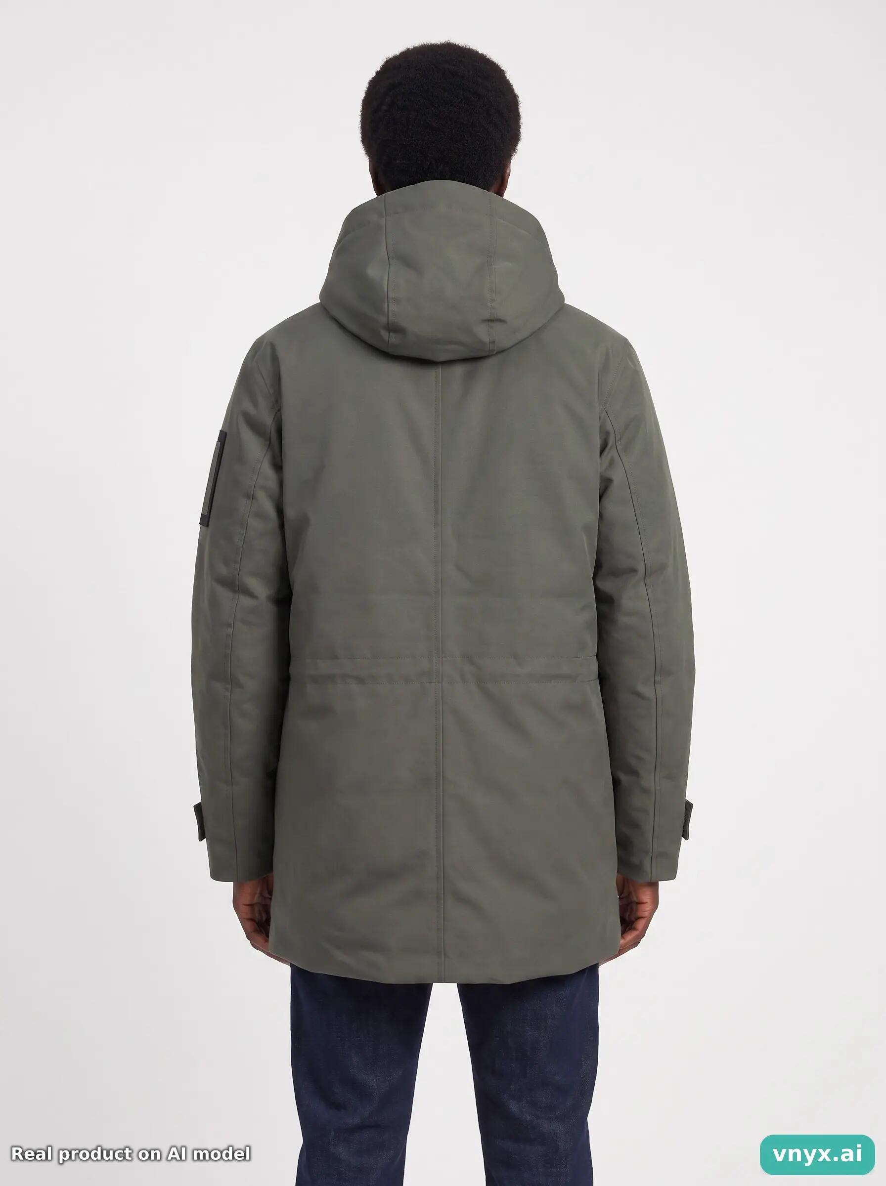 Second Life - Vintage RAINS Olive Winter Coat Men L 2/5