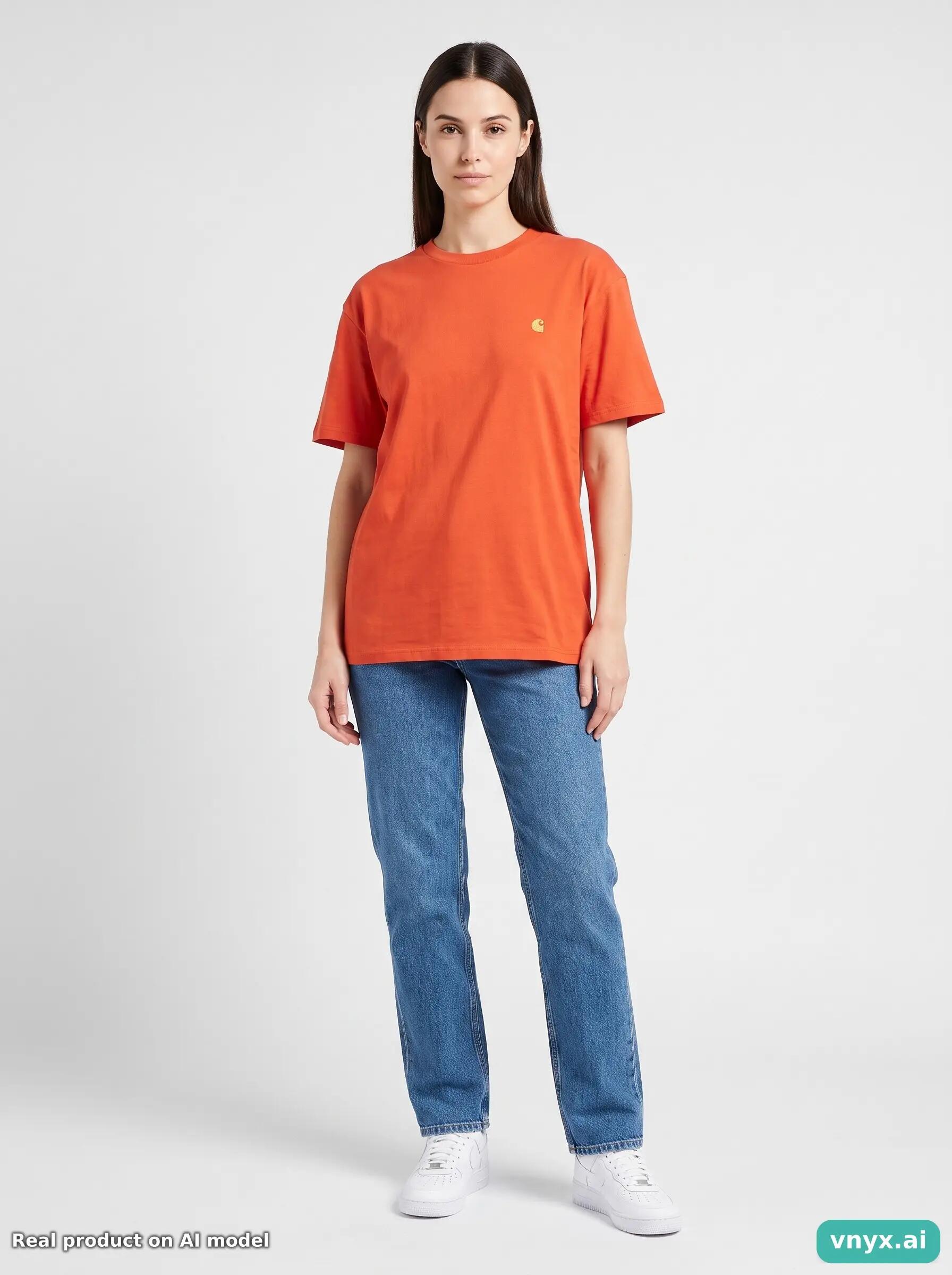 Second Life - Carhartt T-Shirt in Orange size XXL 3/5