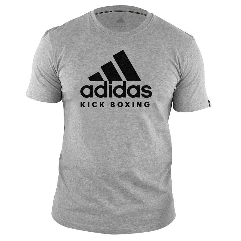 adidas T-Shirt Kickboxing Community Grijs/Zwart 140