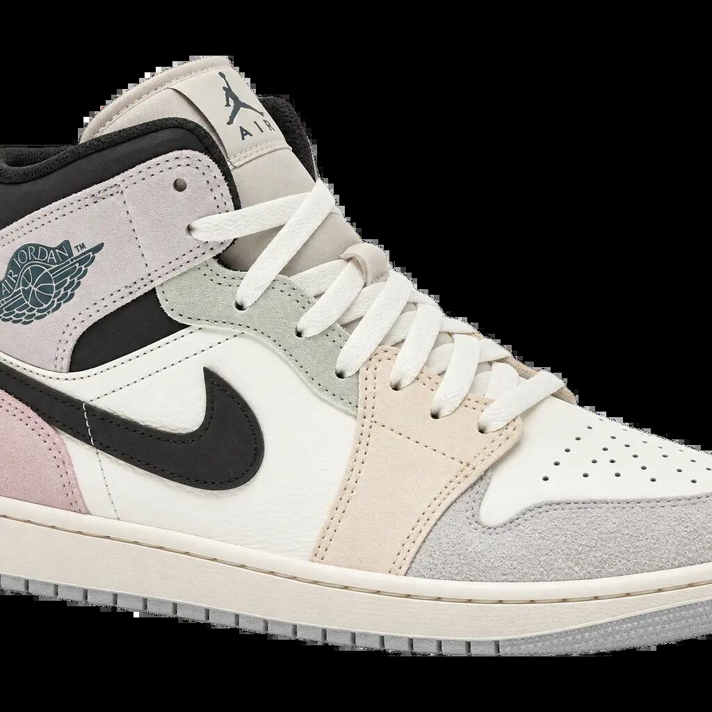 Herren - Sneaker - zweifarbig - Air Jordan 1 Mid - Weiß, Iced Jade