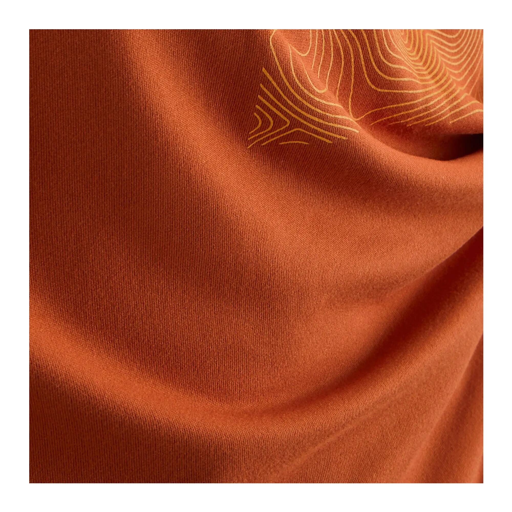 HerenTshirt ‘Fingal’ met abstract logo en stretchmateriaal (Rooibosthee) 6/7