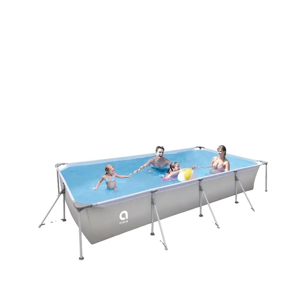 Piscine hors sol Jilong Rectangulaire Grise 1/4
