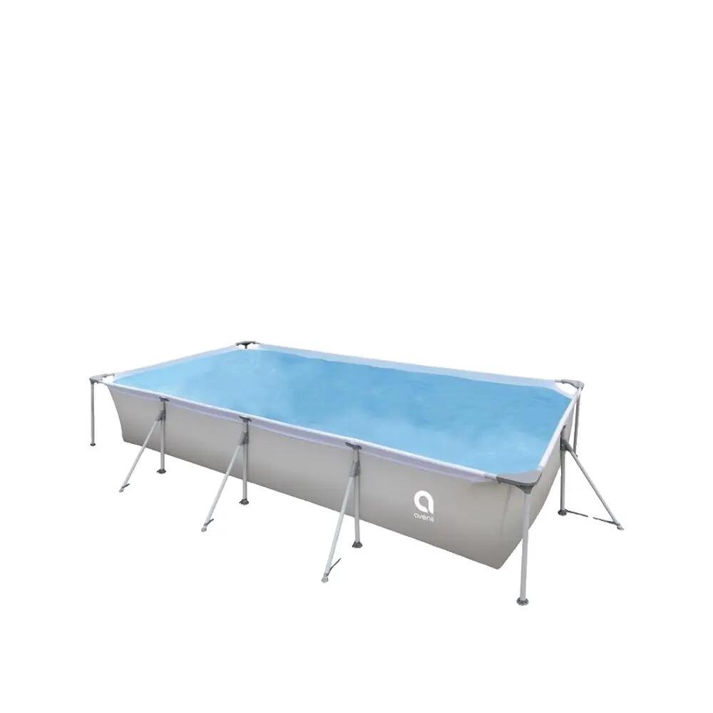 Piscine hors sol Jilong Rectangulaire Grise 3/4