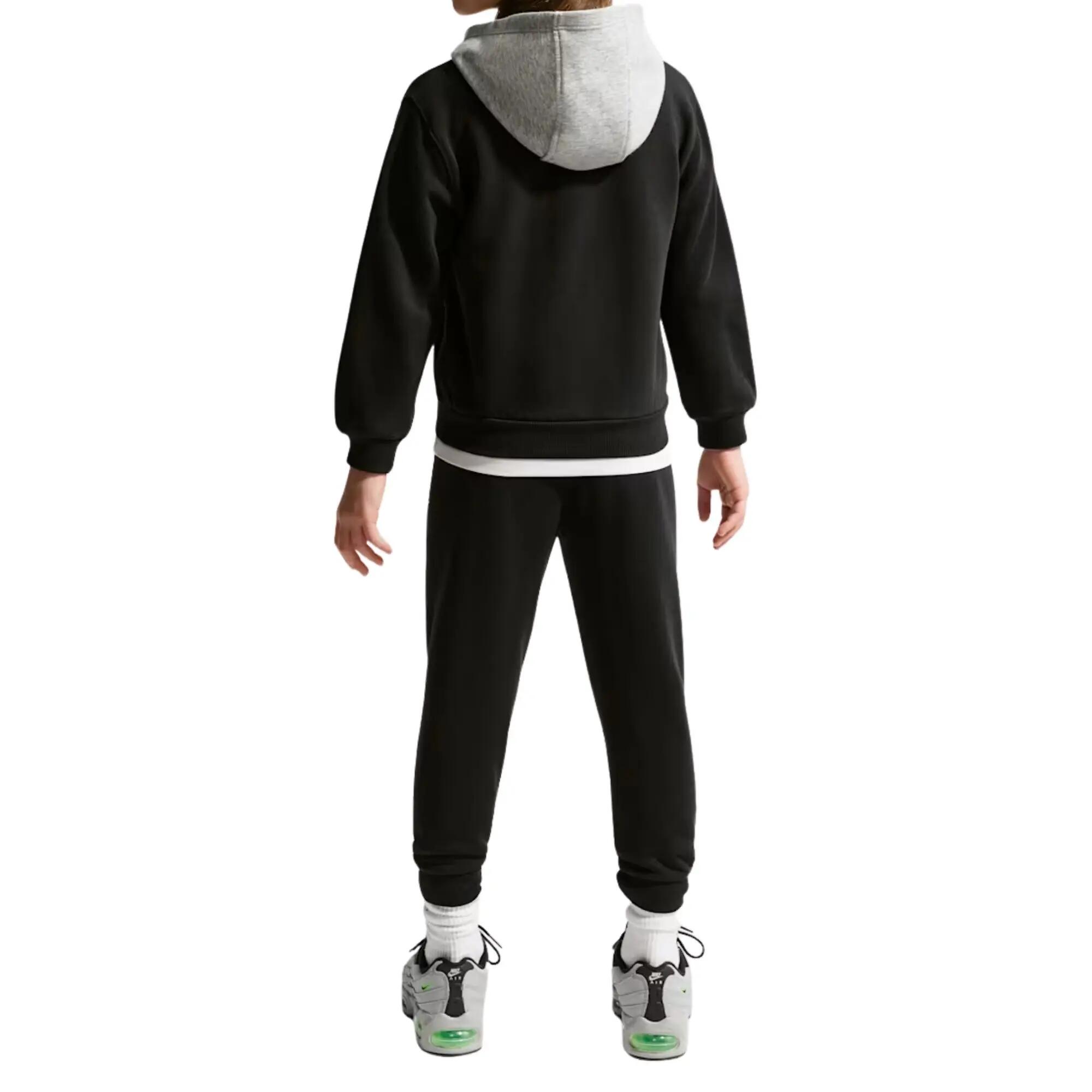 Nike - Conjunto de Chándal Capucha y Camiseta Niño Lifestyle, Negro - 6-7 Años 2/5
