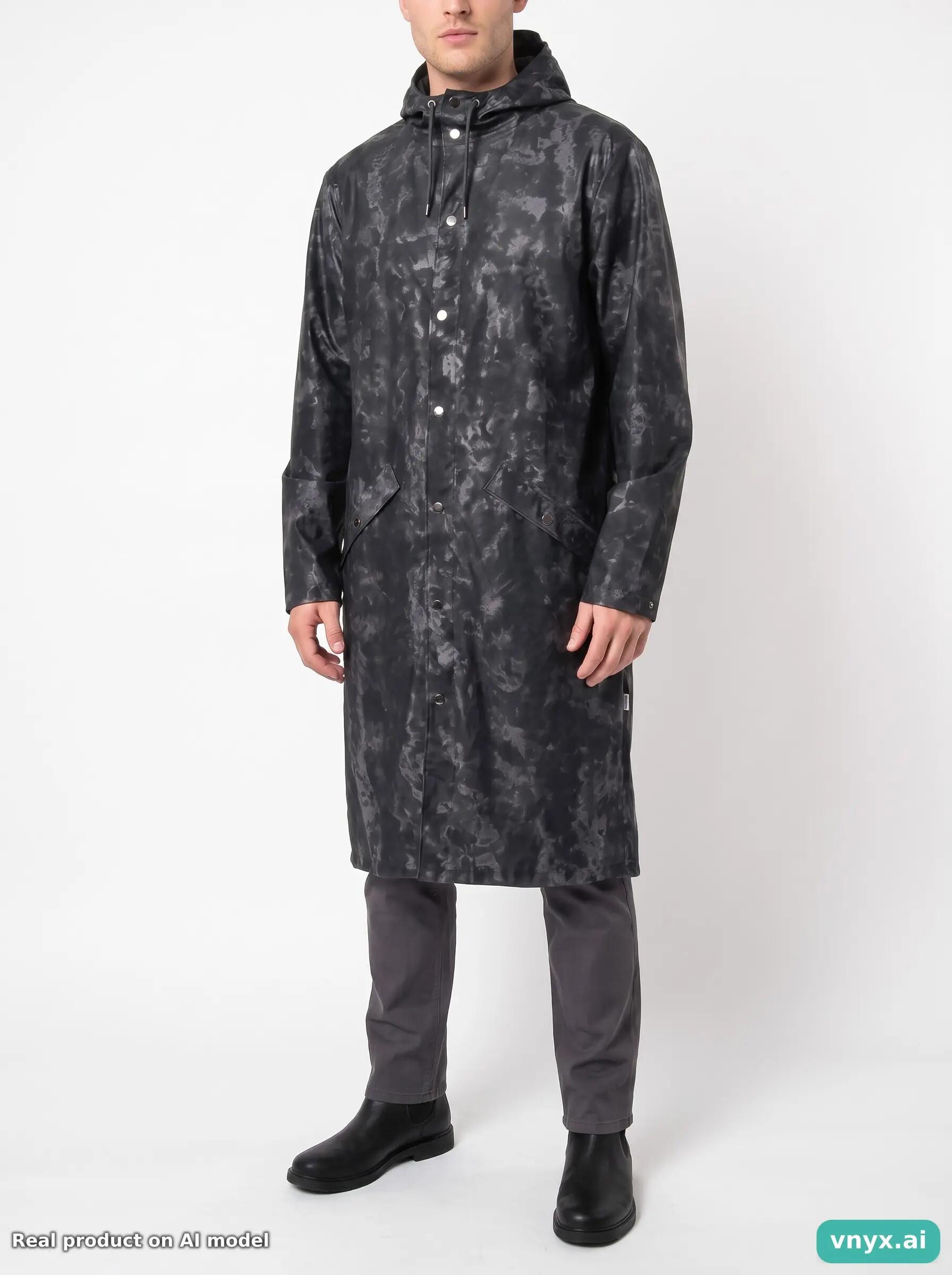 Second Life - Vintage RAINS Black Outdoor Jacket Men L 5/5