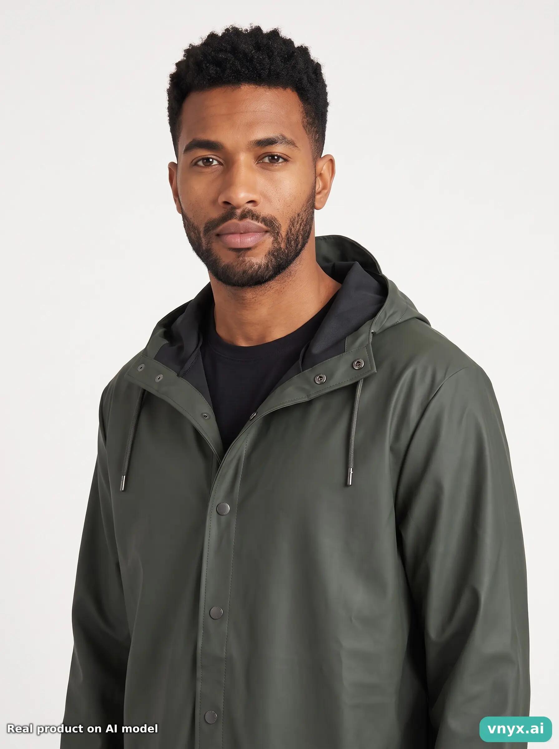 Second Life - Vintage RAINS Dark Green Windbreaker Men XL 5/5
