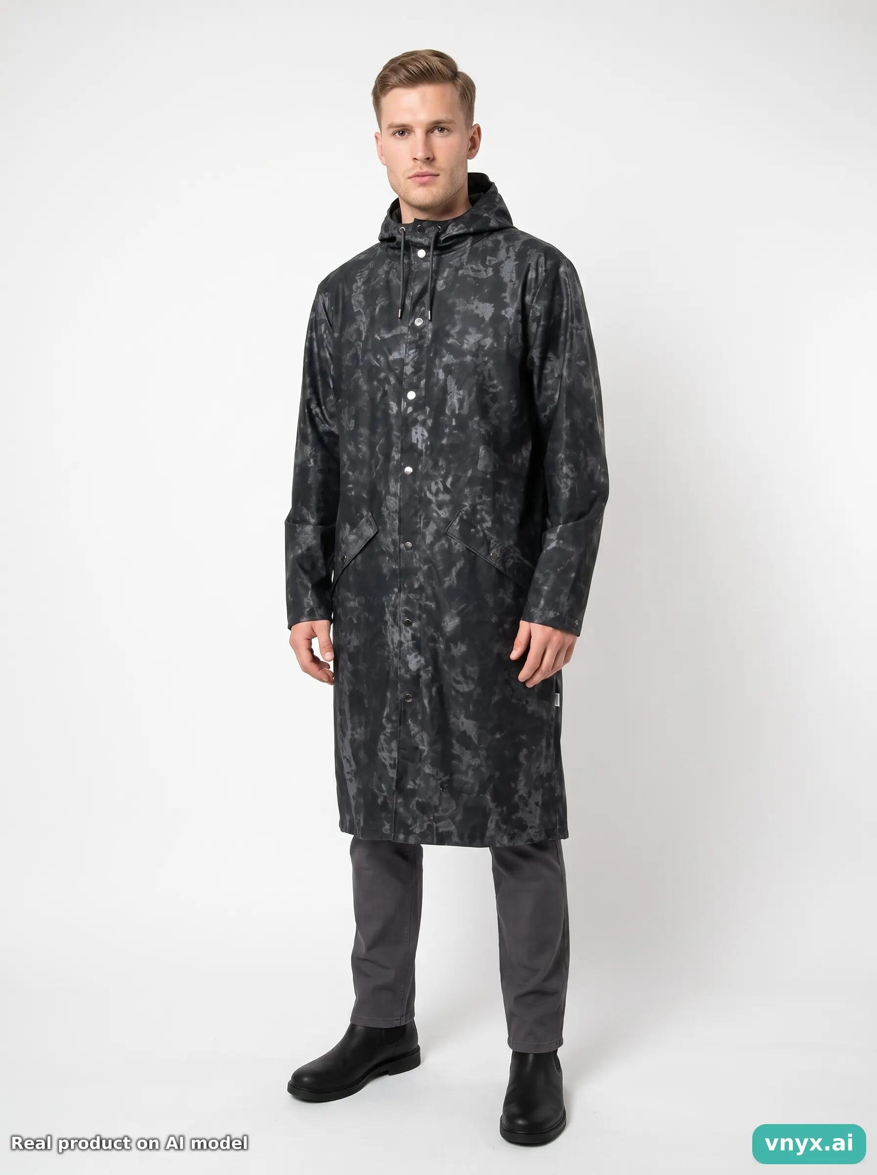 Second Life - Vintage RAINS Black Outdoor Jacket Men L 3/5