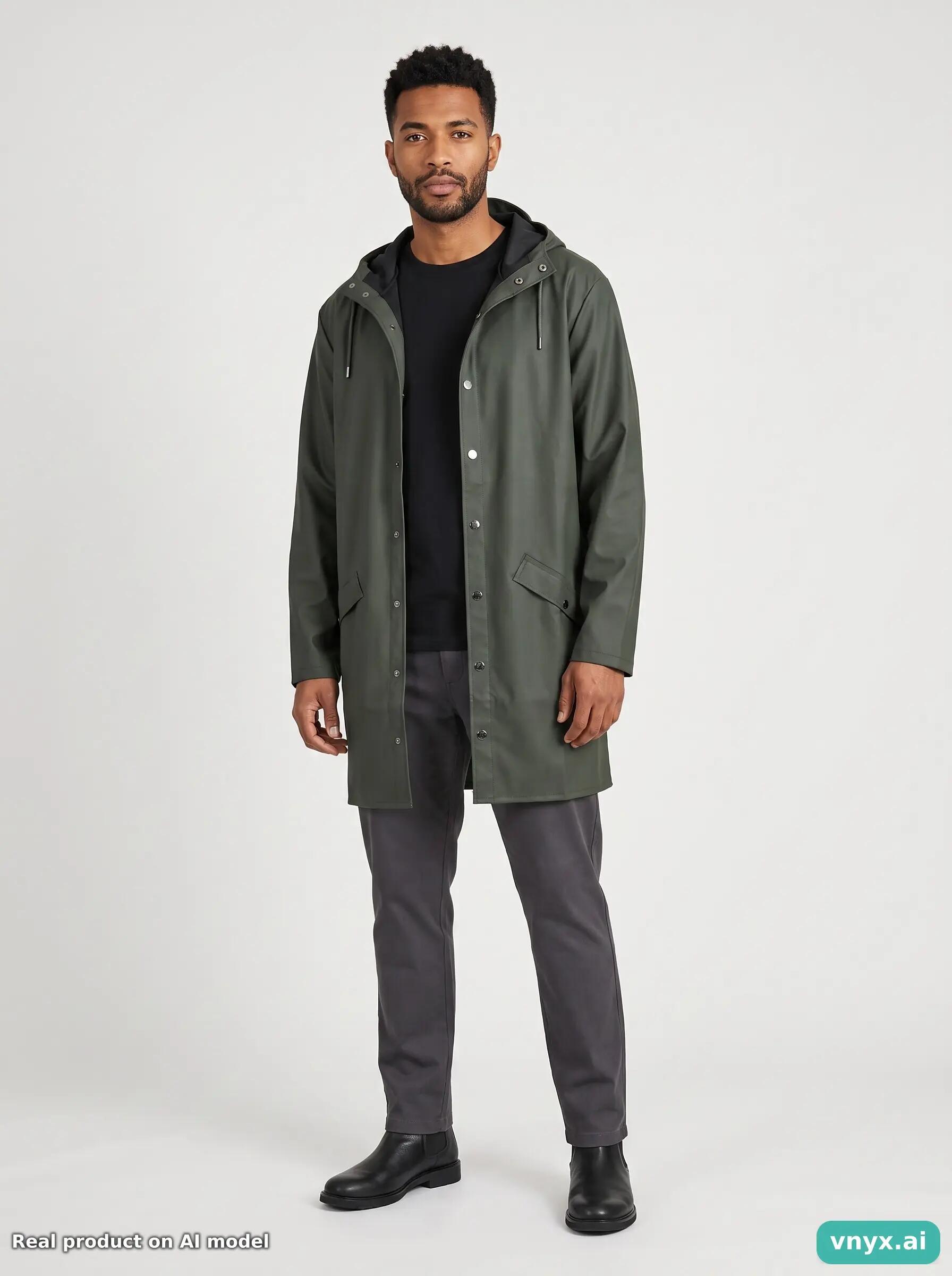 Second Life - Vintage RAINS Dark Green Windbreaker Men XL 3/5