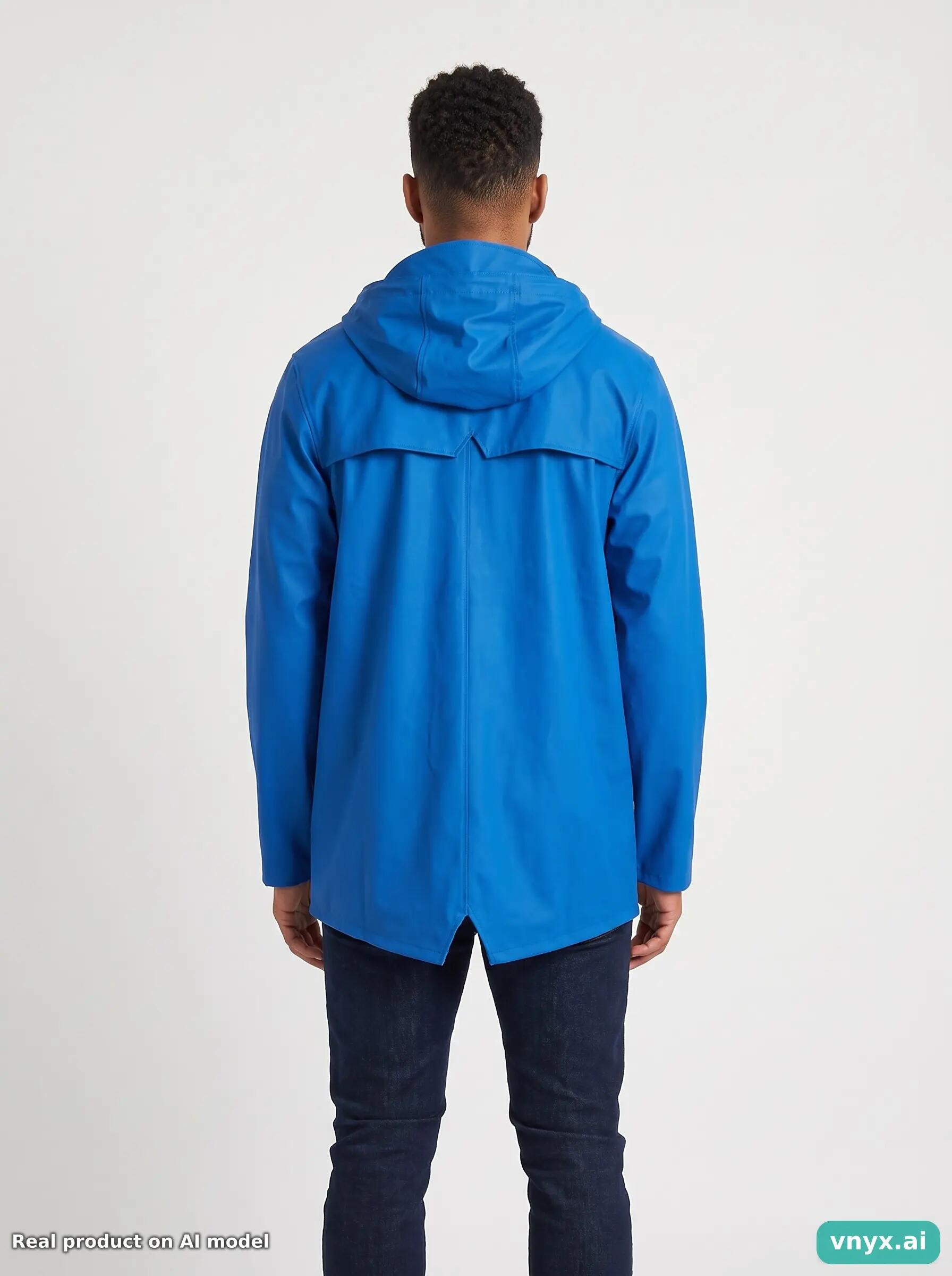 Second Life - Vintage RAINS Blue Outdoor Jacket Men S 2/5