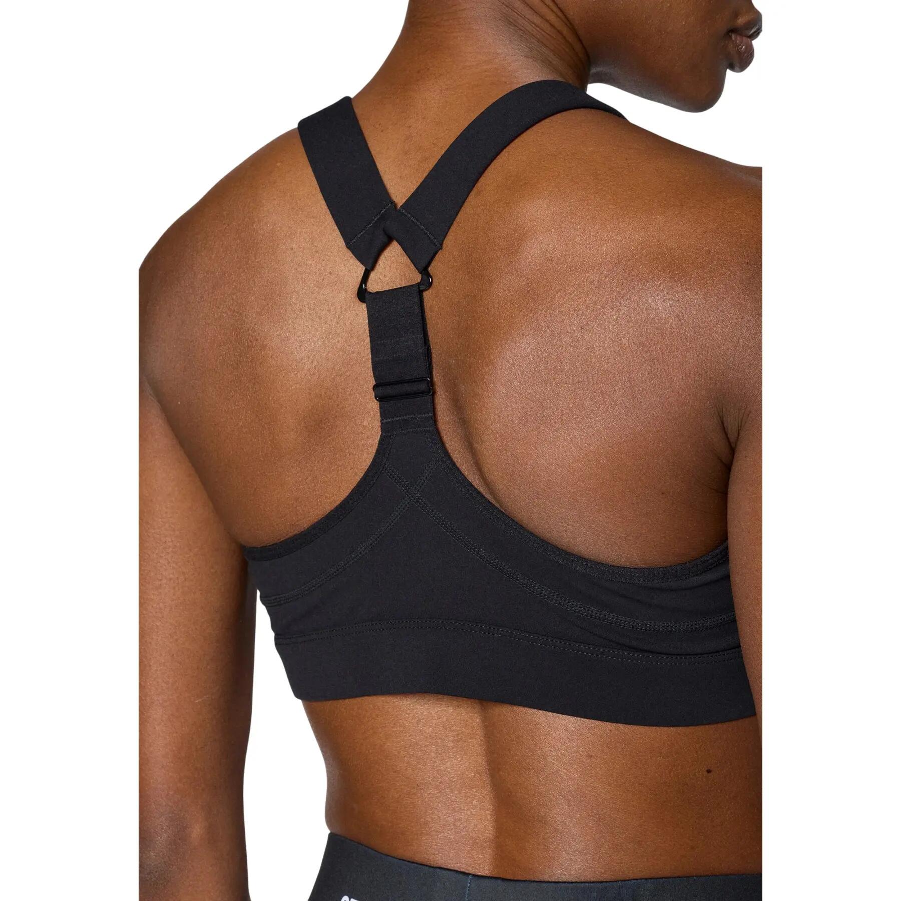Womens/Ladies Power Medium Support Sports Bra (Black) 4/4
