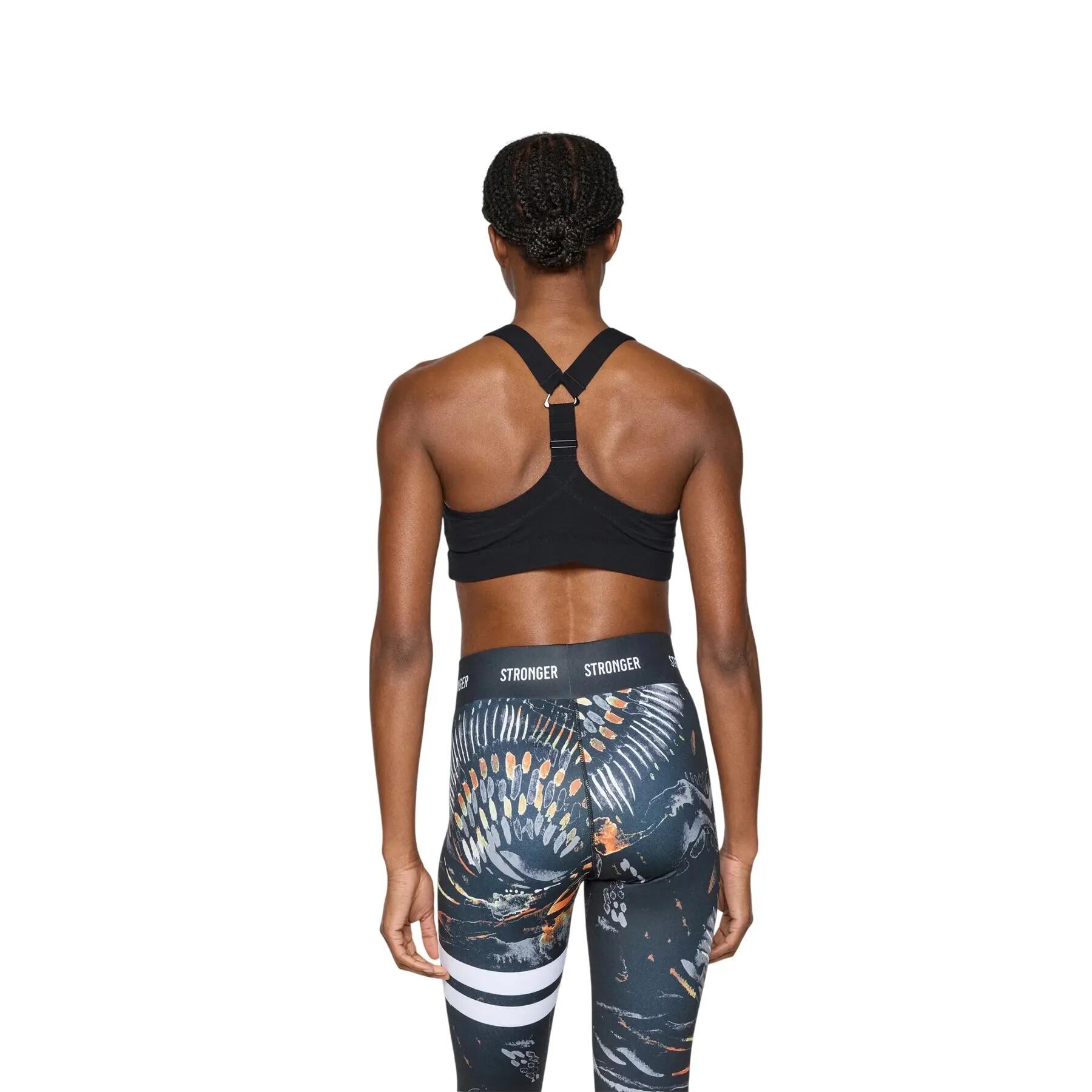 Womens/Ladies Power Medium Support Sports Bra (Black) 3/4