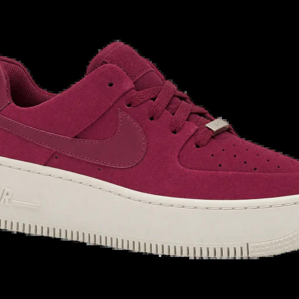 Damen - Sneaker - Low-Top, Leder - Nike Air Force 1 Sage - True Berry