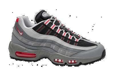 Heren - sneaker - nike air max 95 essential - grijs, track red