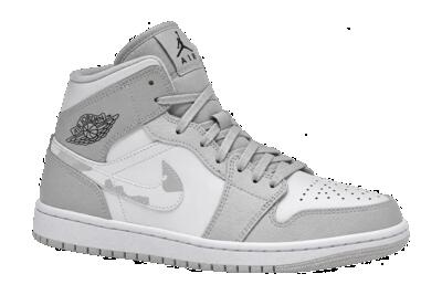 Heren - sneakers - mid, swoosh logo - air jordan 1 - grijs camo