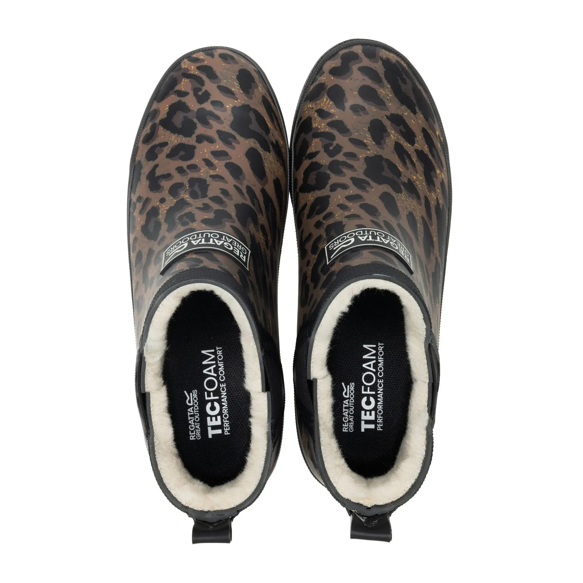 Botas Wellington Harper Cosy II com padrão de leopardo para mulher 4/7