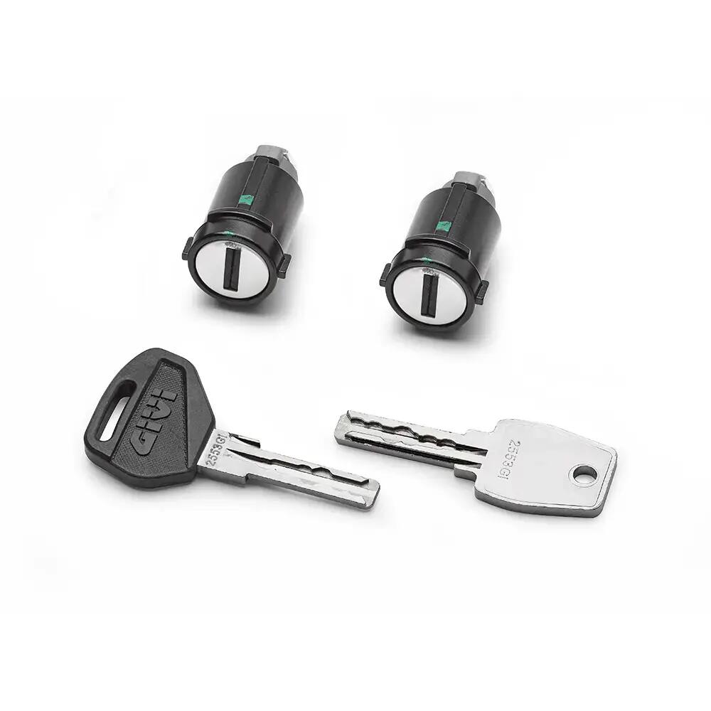 Kit de fechaduras de segurança para moto 3 cilindros Givi 2/3