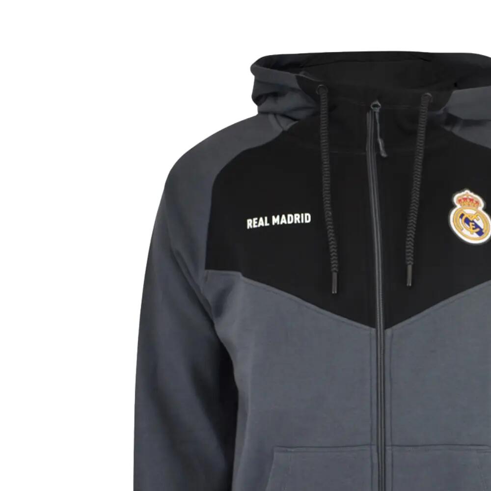 Sudadera Hoodie Gris Real Madrid - Júnior 6/6
