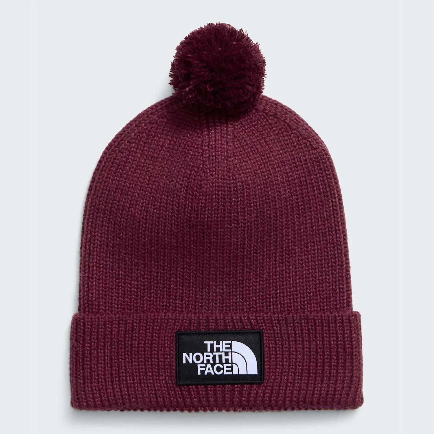Căciulă cu pompon The North Face Logo Box Pom - bordo Burgundy Crush | pompon d… 2/2