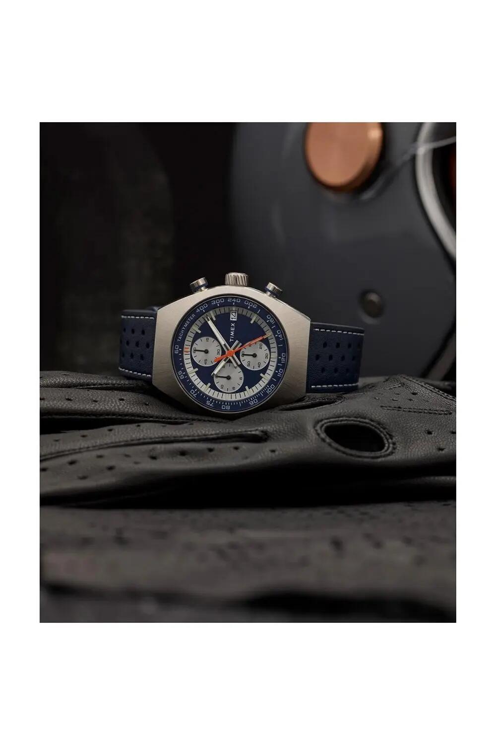 Timex Chronographe Montre Bleu/Bleu TW2W93500 5/5
