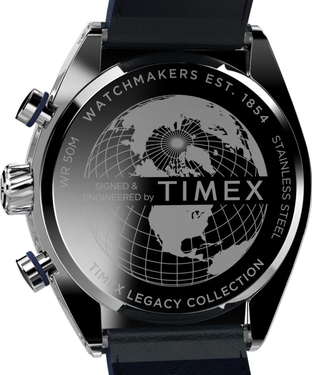 Timex Chronographe Montre Bleu/Bleu TW2W93500 3/5