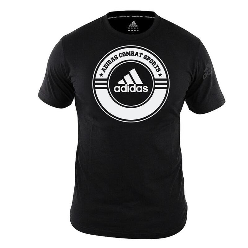 adidas T-Shirt Combat Sports Zwart/Wit 140