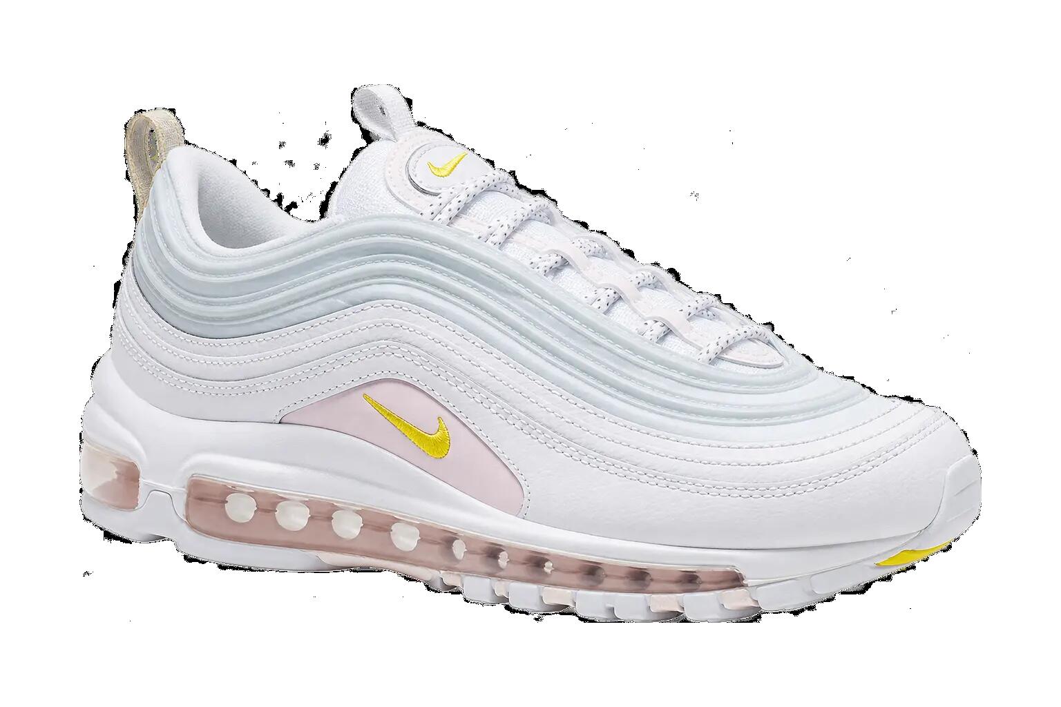 Nike Air Max 97 SE women's sneakers, Opti Yellow and Pale Pink, white, EU 38.5 1/1