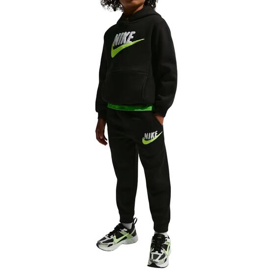 Nike - Jongens Trainingspak Capuchon Club Chenille, Zwart