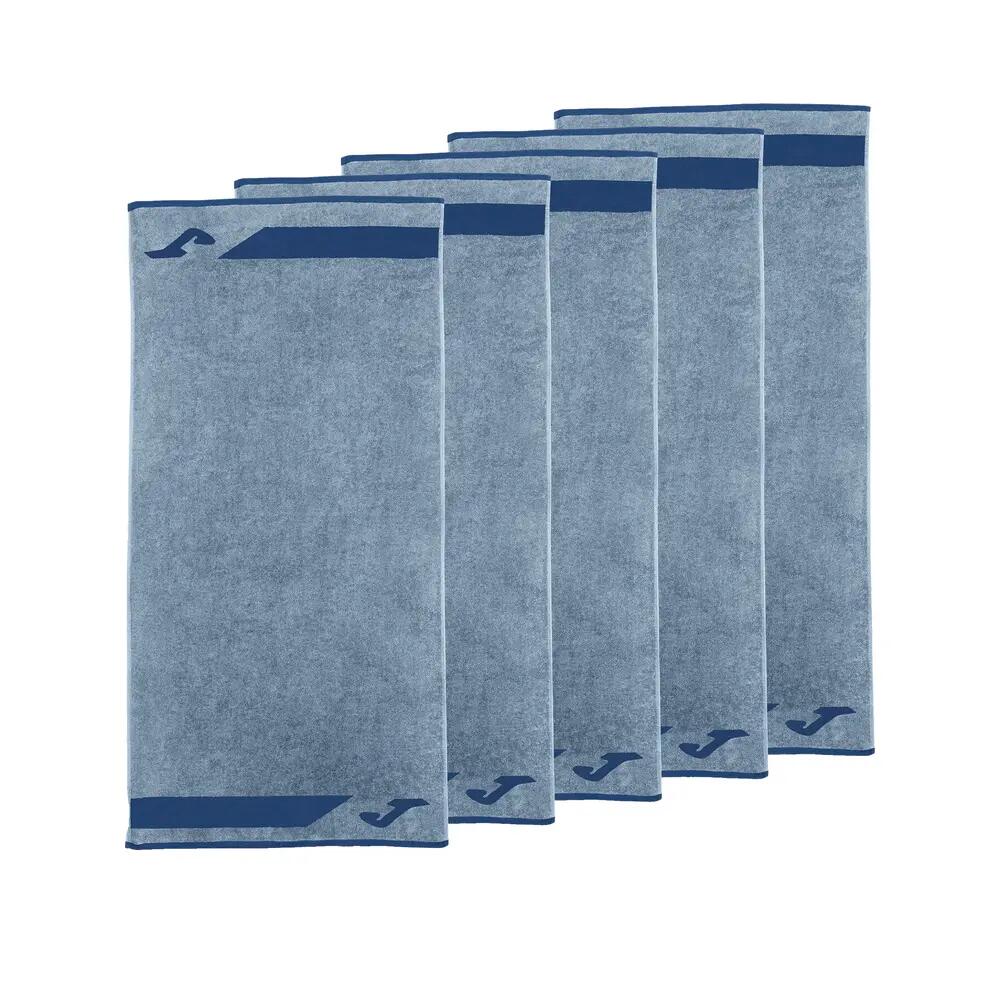 Joma Bath Towels 5 Pieces Navy Cotton 1/1