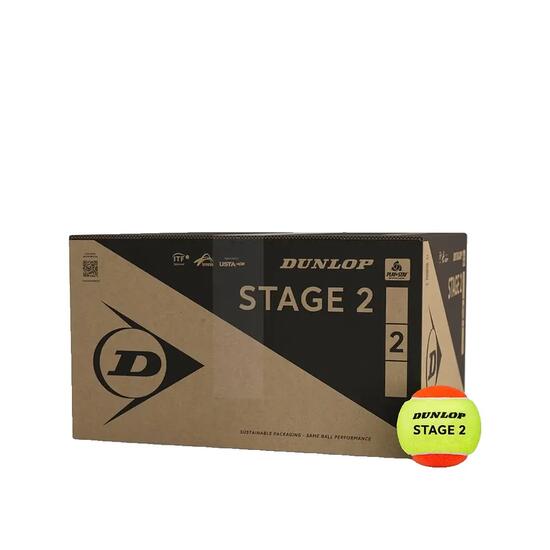 Tennisschläger Dunlop Stage 2 Orange 24 Bälle