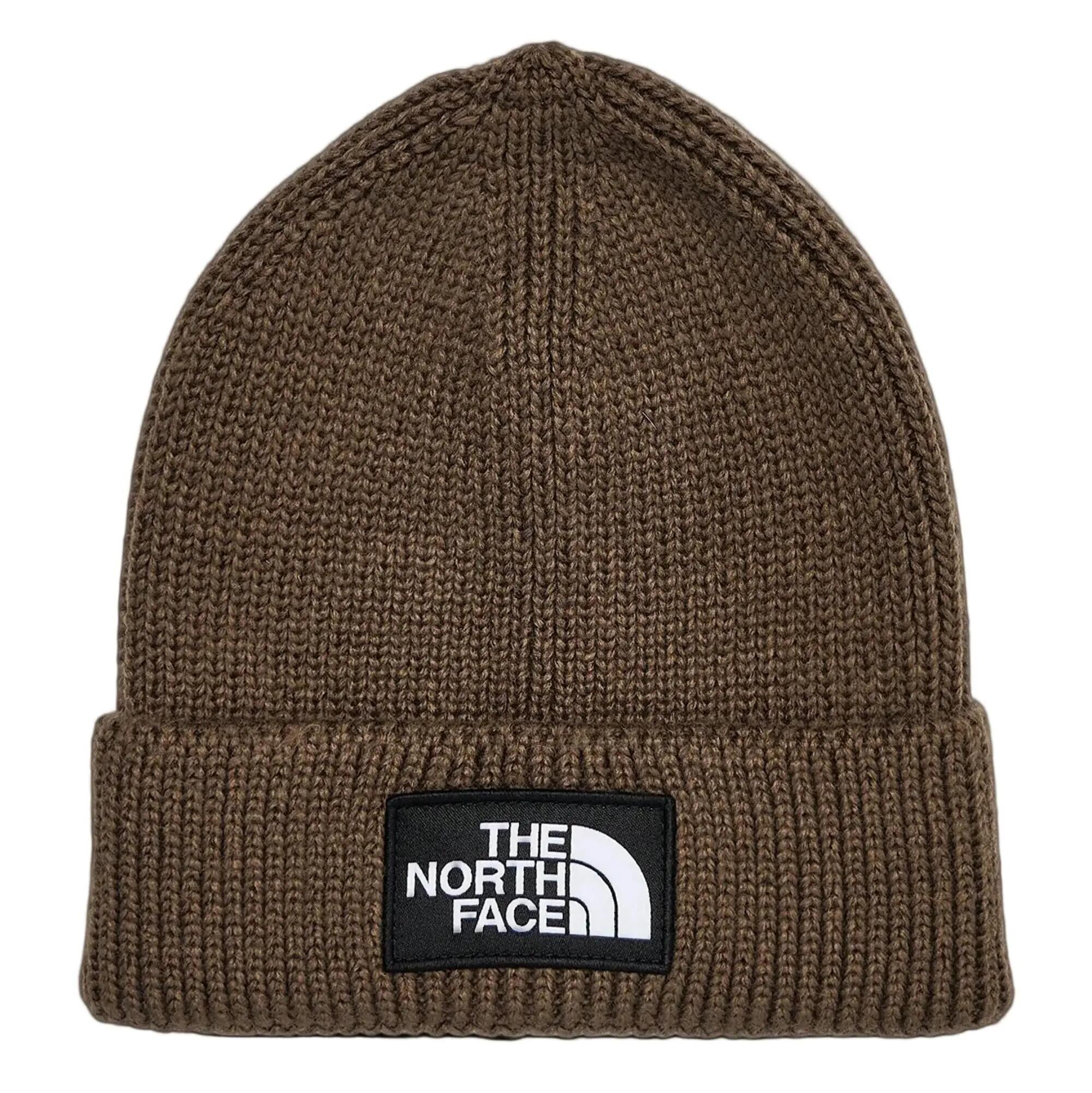 Căciulă The North Face Logo Box Cuffed - maro Smokey Brown | material 100% reci…