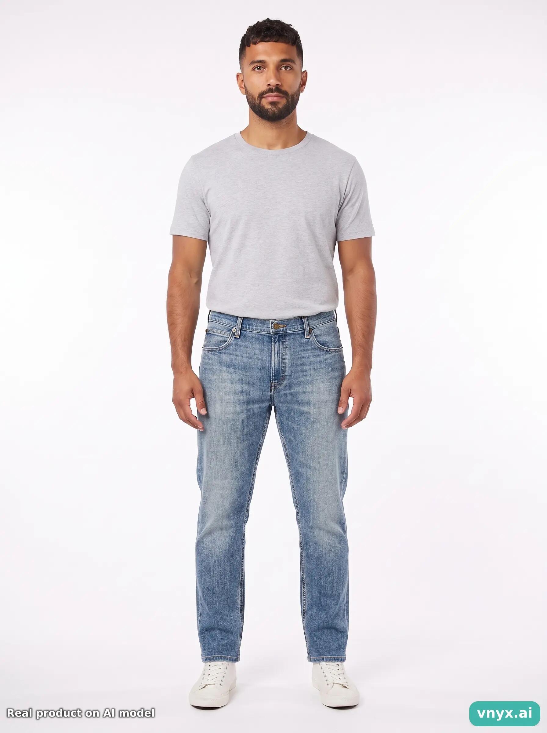 Second Life - Vintage Lee Light Blue Jeans Men W38 L32 6/6