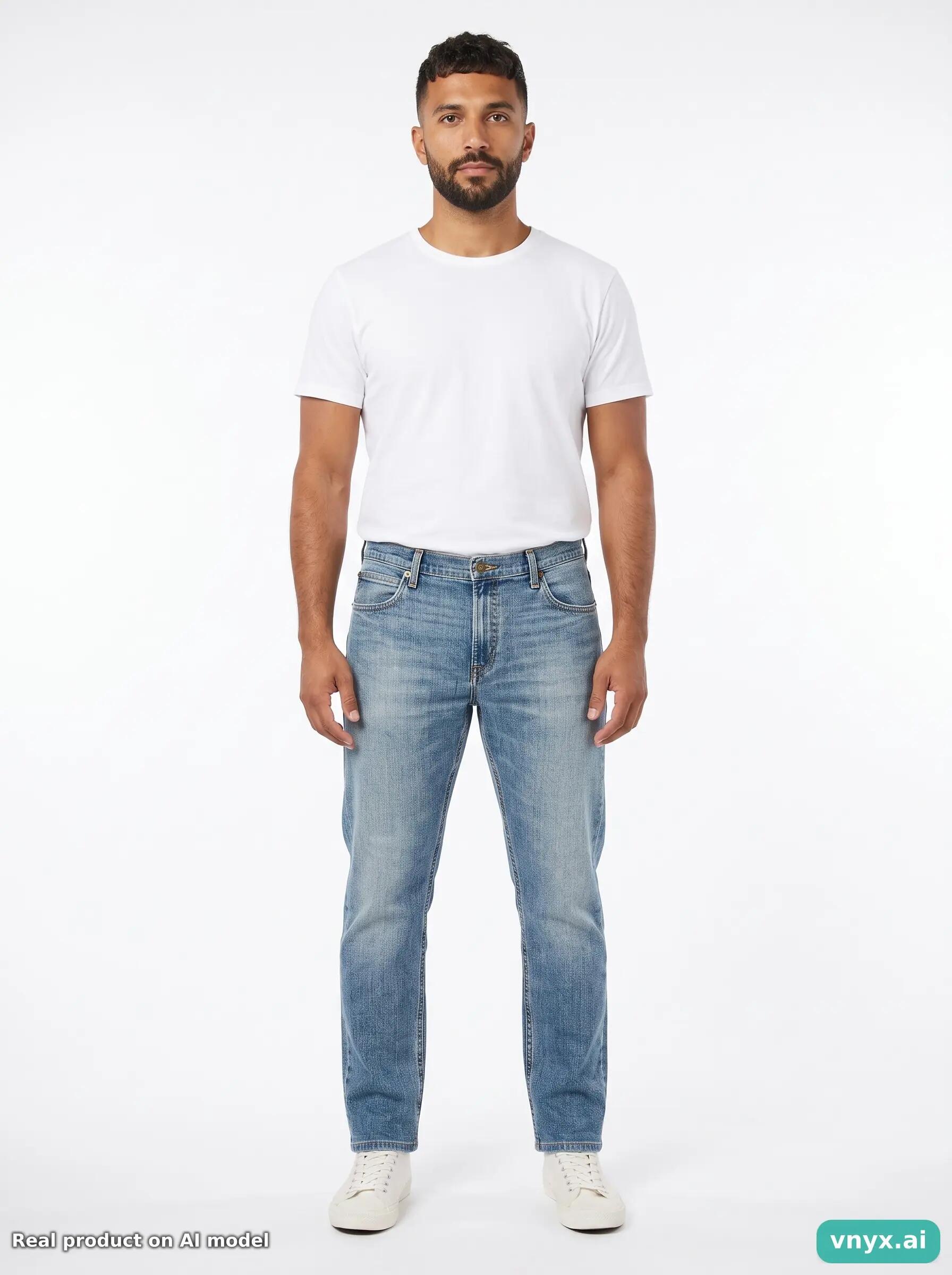 Second Life - Vintage Lee Light Blue Jeans Men W38 L32 3/6