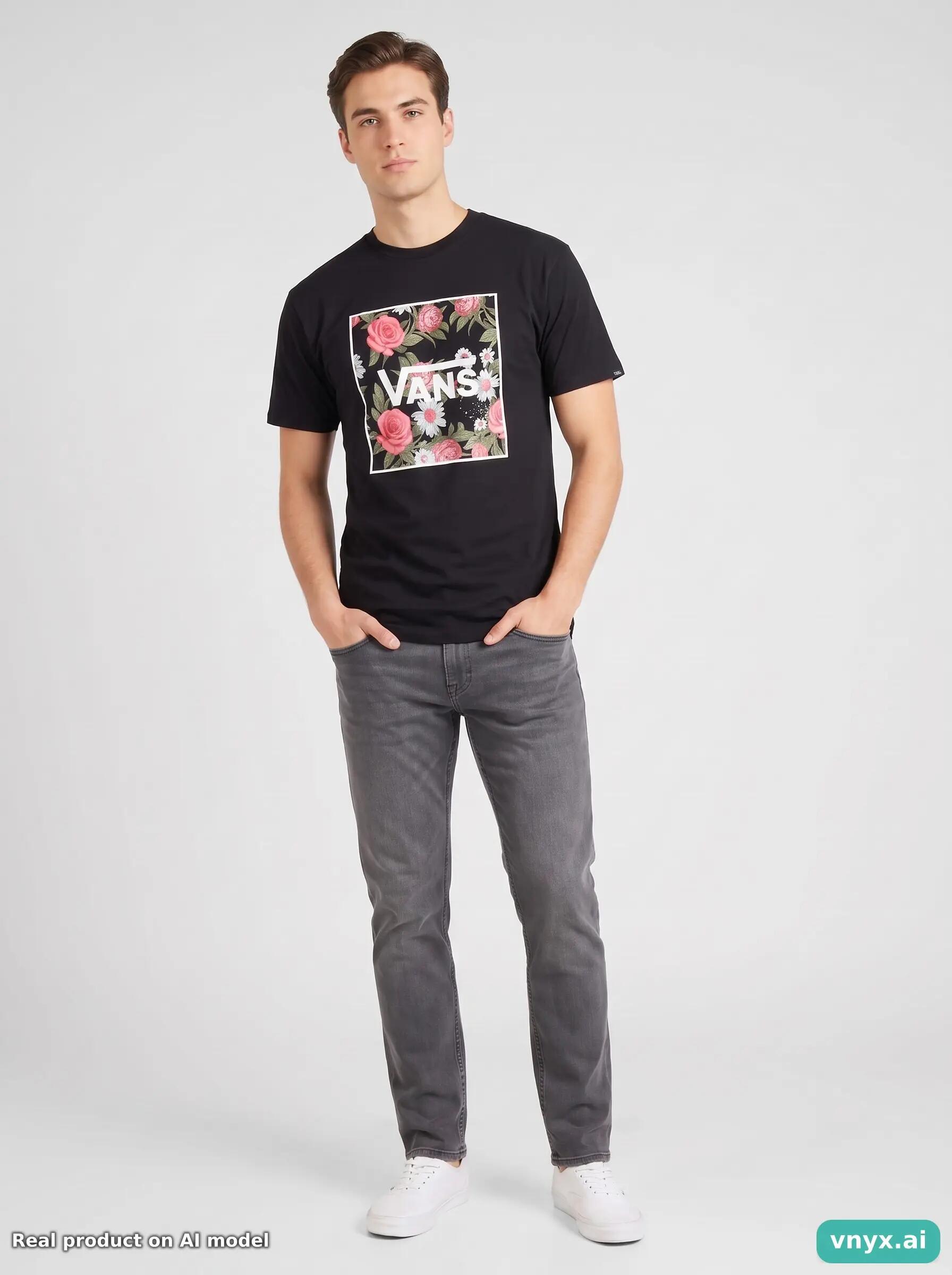 Second Life - Vintage VANS Jet Black T-Shirt Men M 6/6