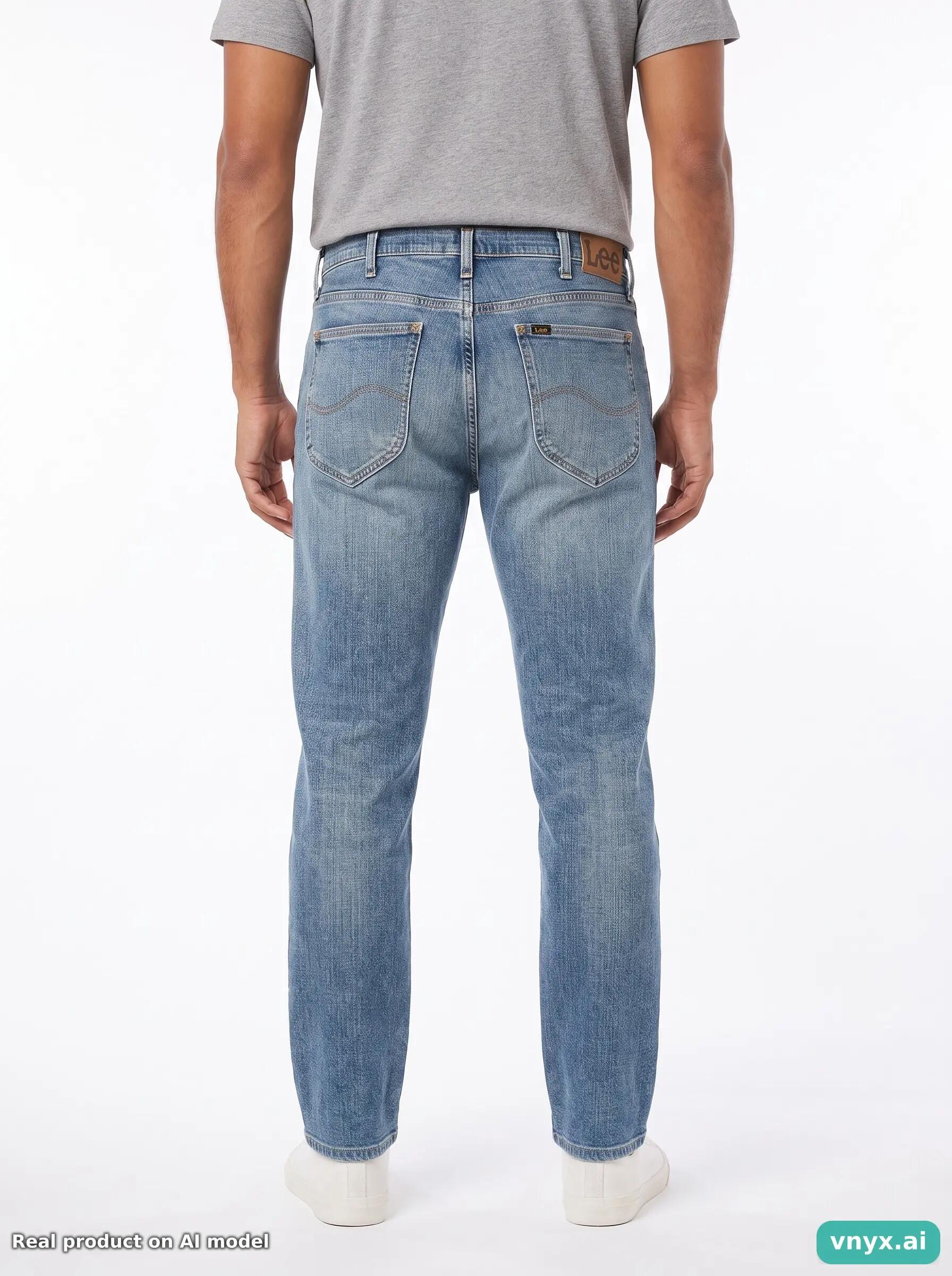 Second Life - Vintage Lee Light Blue Jeans Men W38 L32 2/6