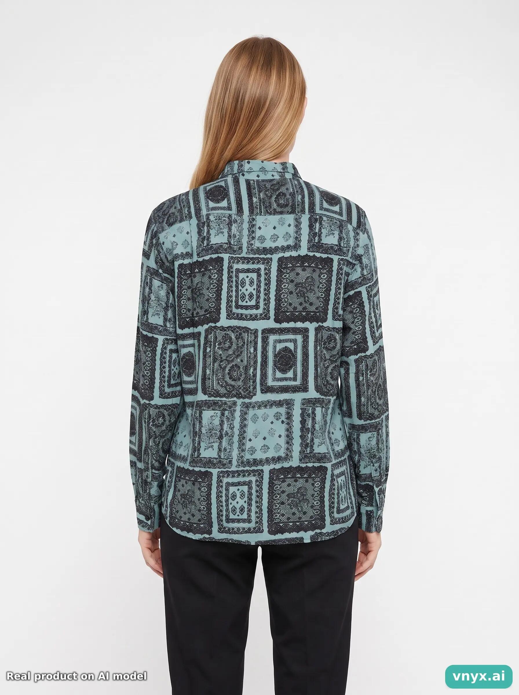 Second Life - Supreme Shirt Blouse in Teal size L 4/5