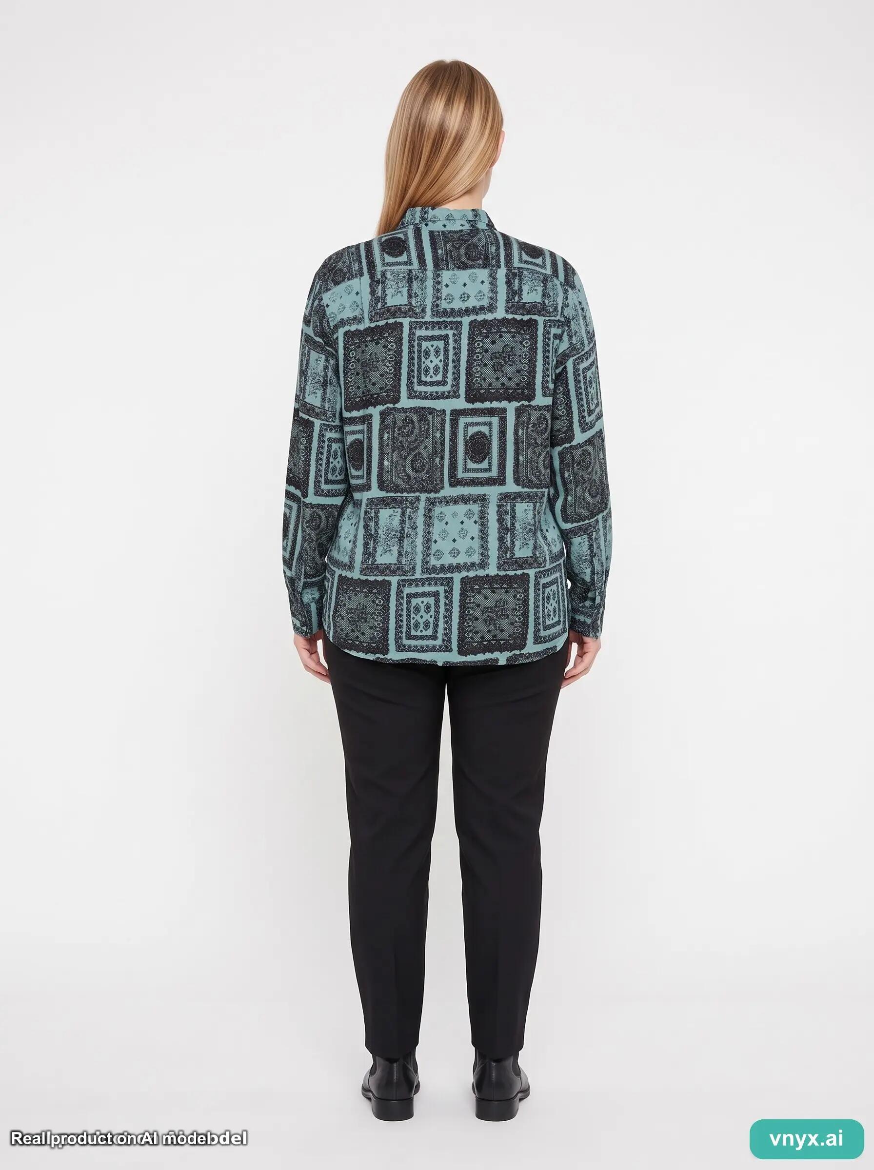 Second Life - Supreme Shirt Blouse in Teal size L 2/5
