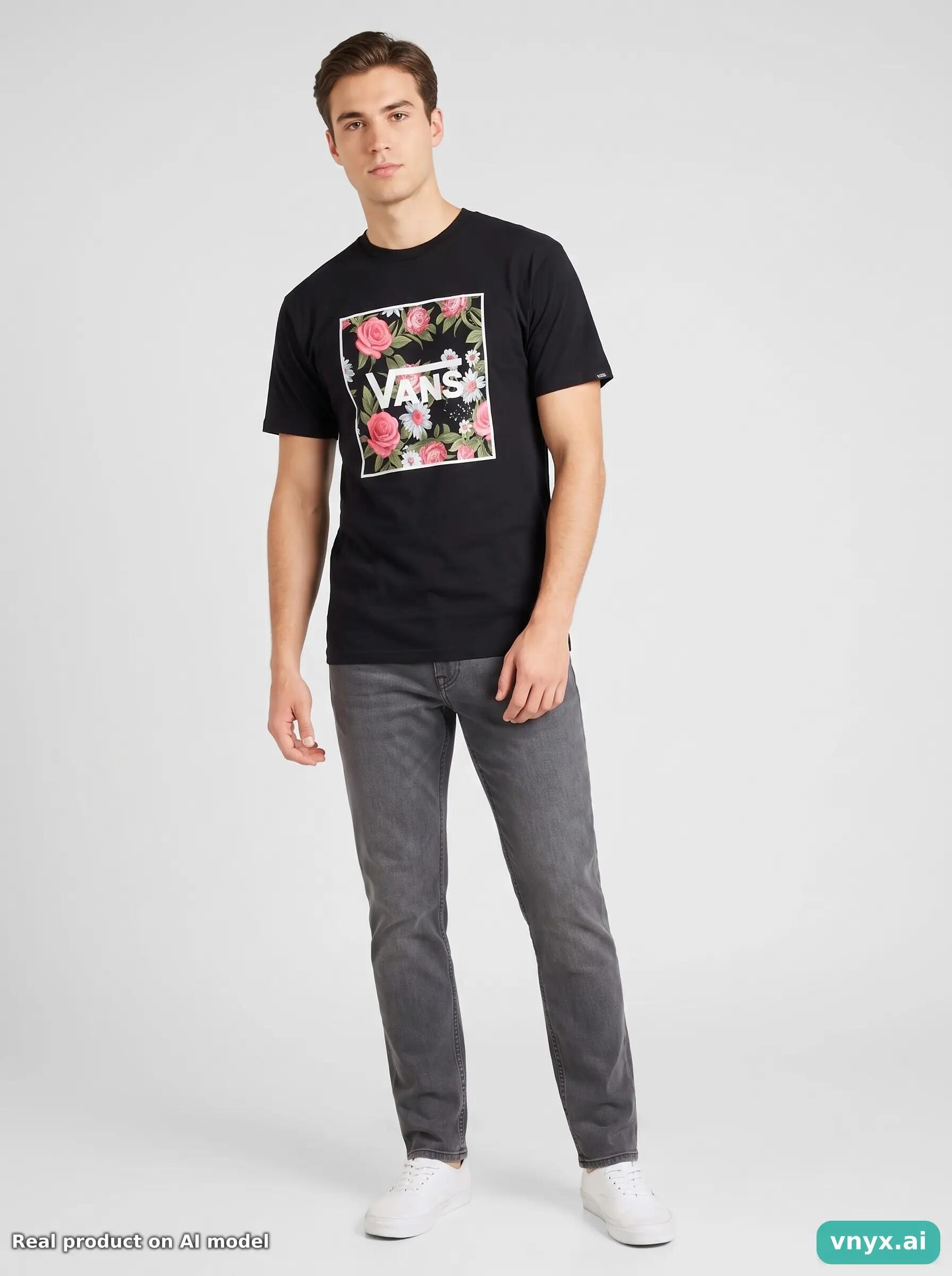 Second Life - Vintage VANS Jet Black T-Shirt Men M 3/6
