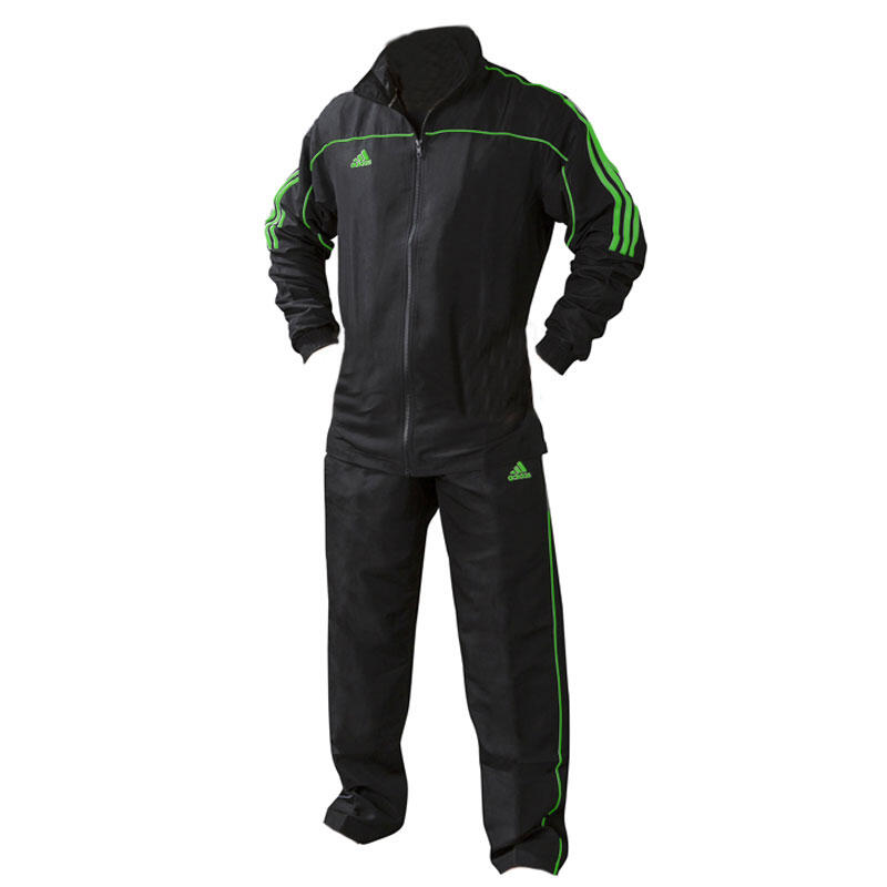 ADIDAS adidas Team Track Trainingsjack Zwart/Groen