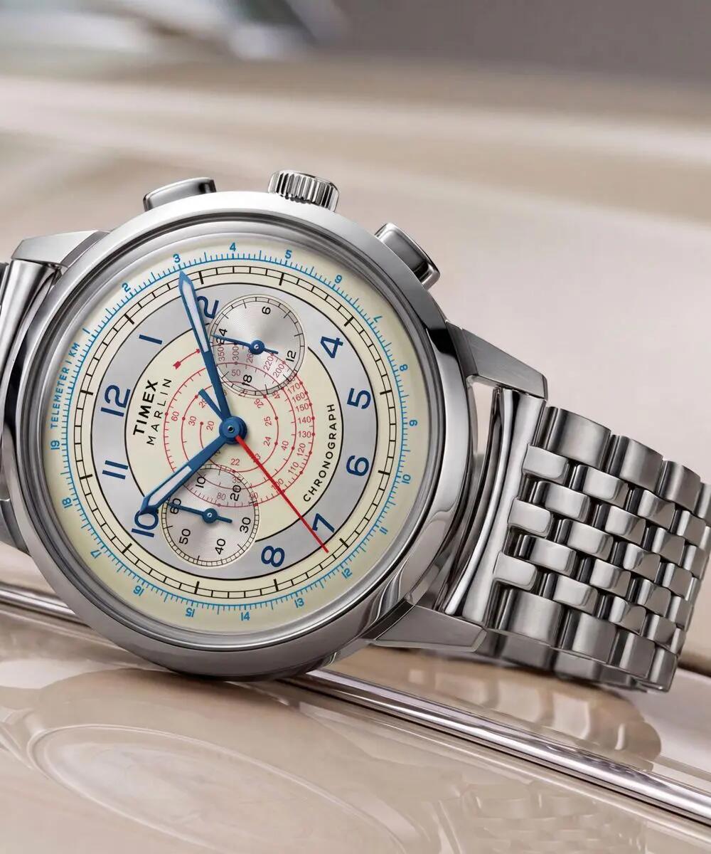 Timex Chronograph Uhr Silber/Silber TW3A00300 5/6