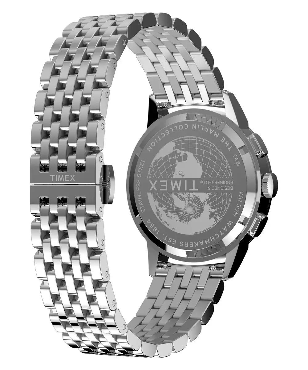 Timex Chronograph Uhr Silber/Silber TW3A00300 4/6
