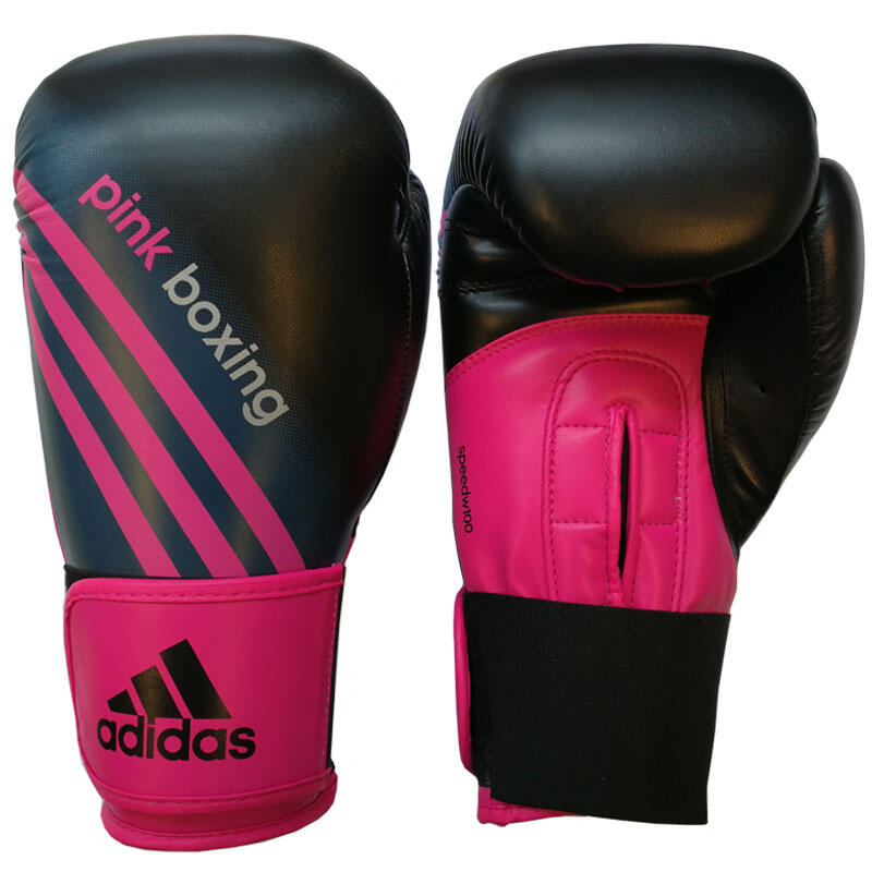 adidas (Kick)Bokshandschoenen Zwart/Shock Pink PinkBoxing