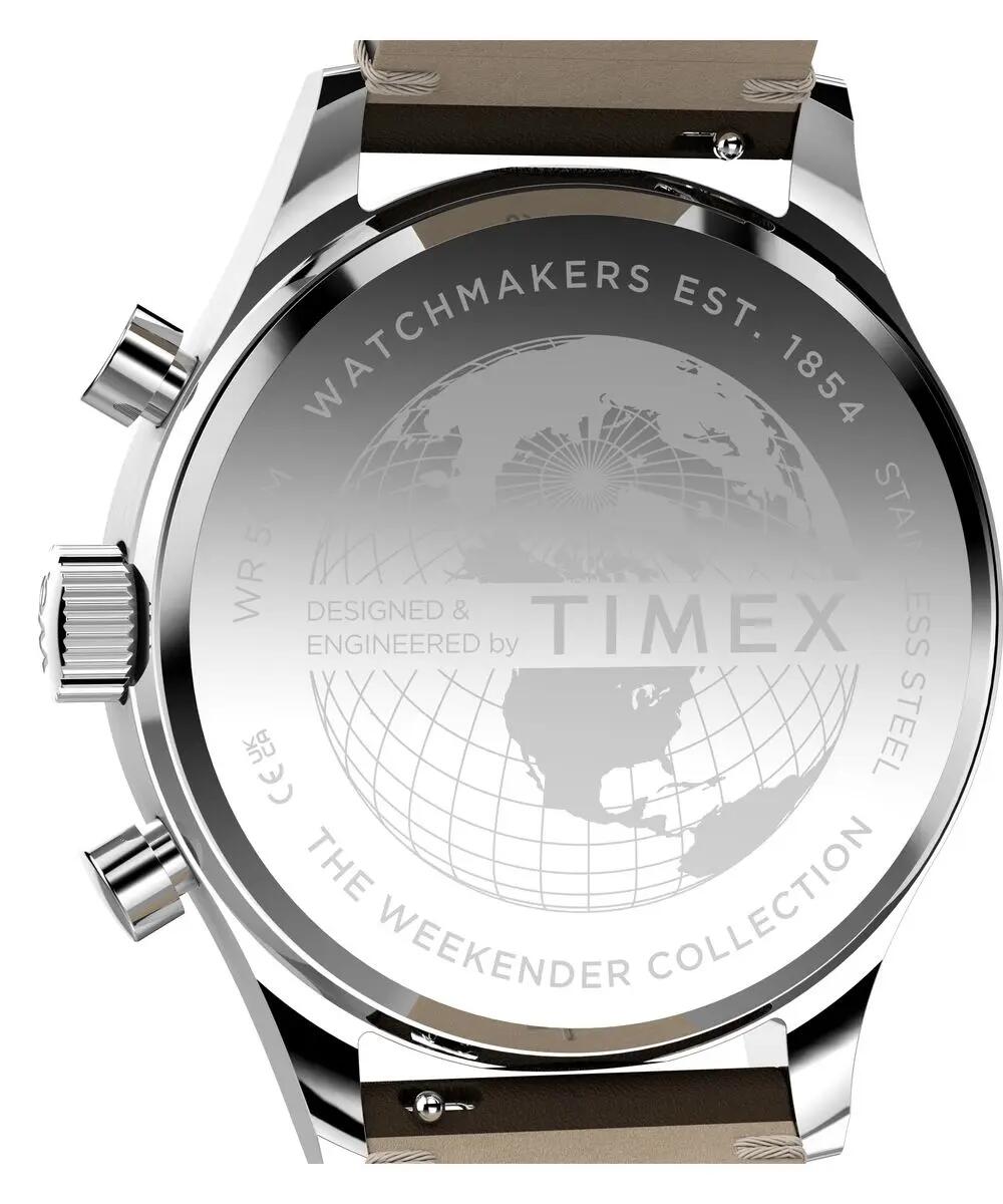 Timex Chronograph Uhr Braun/Schwarz TW2Y85200 3/5
