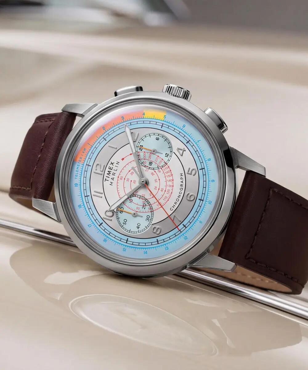 Timex Chronograph Uhr Braun/Silber TW3A00200 5/6