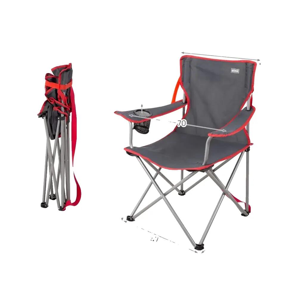 Chaise de jardim Aktive Pliable Cinza 7/7