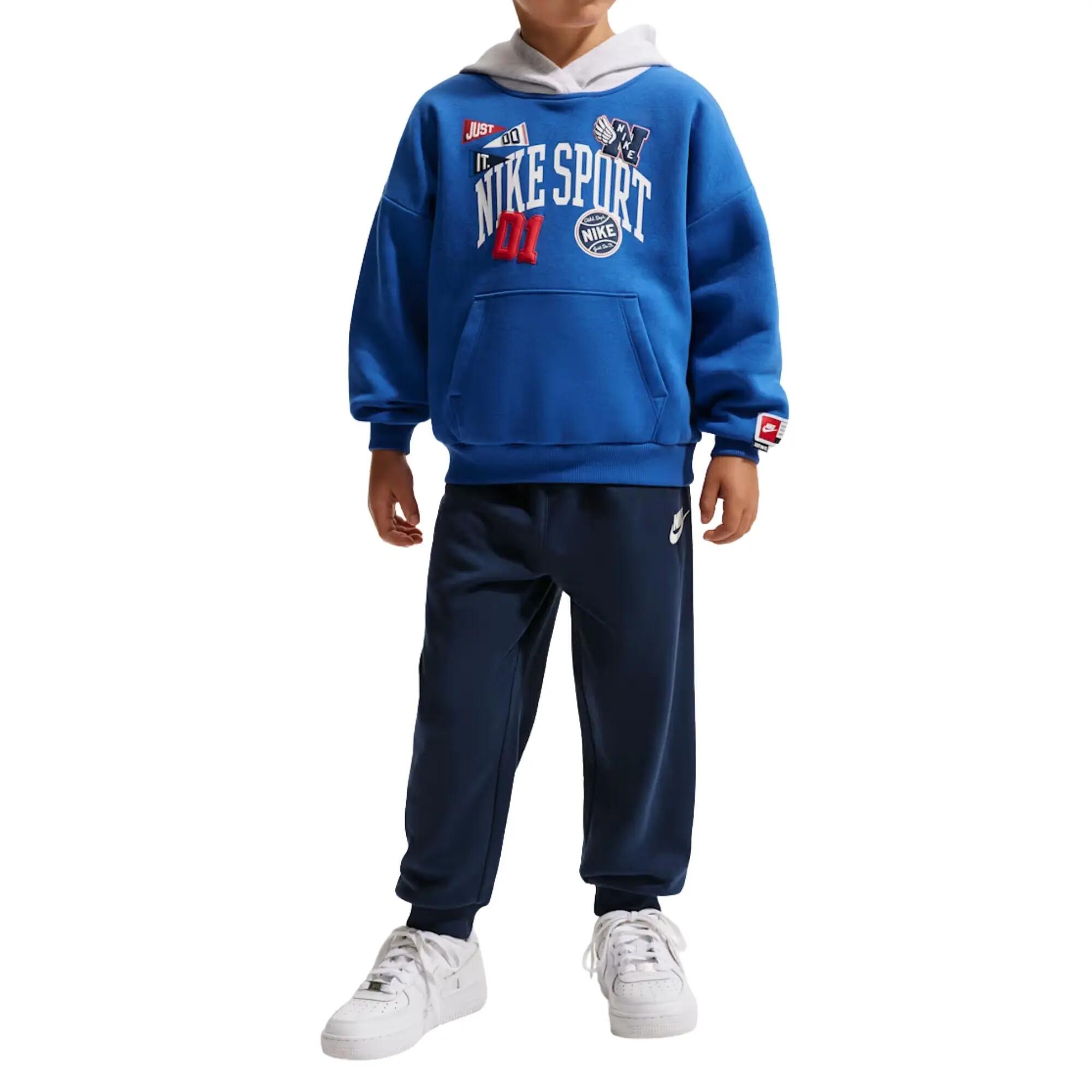 Nike - Jongens Trainingspak Capuchon Multisport, Blauw 1/5